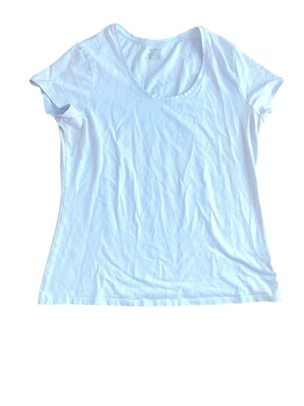 George light blue scoop neck short sleeve t shirt